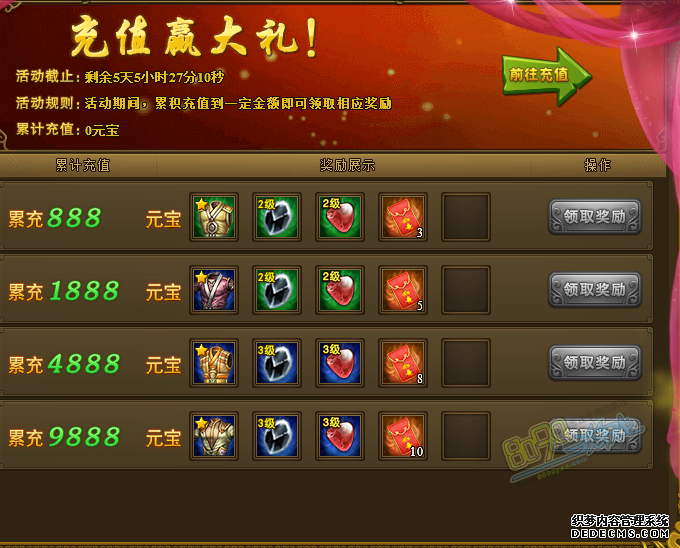 热血江湖私服春节充值活动有哪些 春节充值活动送什么道具
